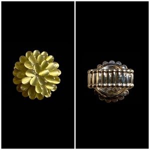 Floral Moonstone Ring